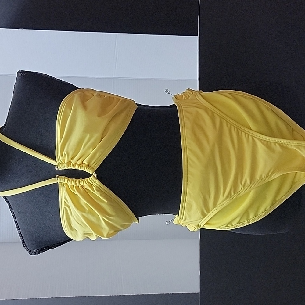 Bar III Sunny Yellow Swimwear Set